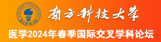 欧美白浆插d南方科技大学医学2024年春季国际交叉学科论坛